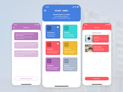 iCondominio - App Concept app appdesign condominium interface ui uidesign ux