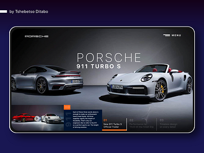 Porsche 911 (992) Landing Page africa app concept app design appdesign automotive branding concept concept design landing page landing page ui porsche porsche 911