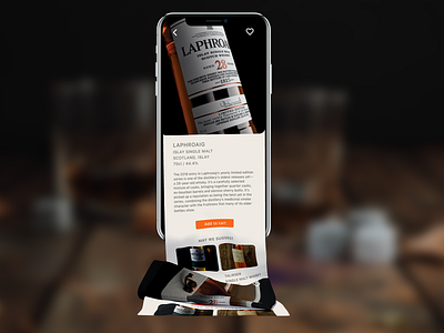 WhiskyShop e-Commerce Concept africa app branding concept design design e commerce app e commerce design ecommerce laproaig minimal uiux design whisky whiskey