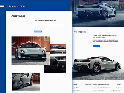 Website redesign for Novitec - Ferrari 488 Pista automotive automotive design branding cars concept design design landing page landing page ui minimal uiuxdesign