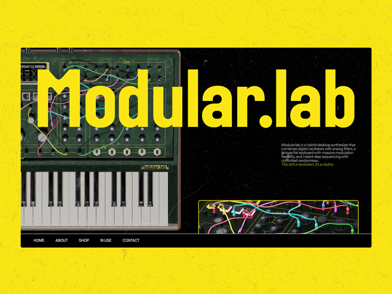 Modular.lab - Microsite Exploration 3d graphic design ui ux webdesign