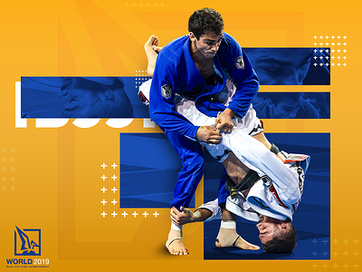 IBJJF Worlds 2019 athlete brazil championship color design graphic design ibjjf jiu jitsu marketing photoshop shapes sports sports design squares