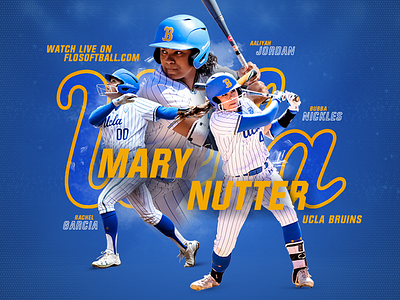 UCLA Bruins Team Graphic action athletes college college sports design graphic graphic design marketing photoshop softball sports team ucla