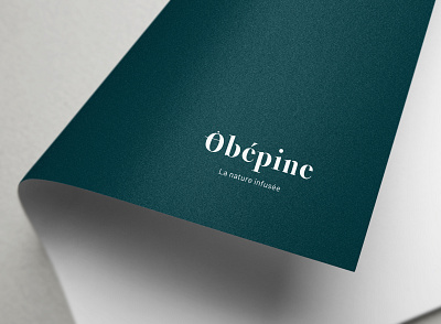 Logo Obépine, la nature infusée branding logo typography