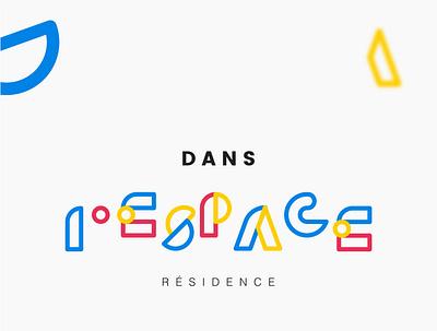 Logo Dans l'espace logo typography