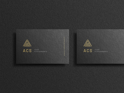 Logo et cartes de visites ACS branding businesscard carte de visite logo typography