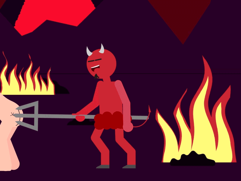 Meanwhile in Hell 2d animation adobe aftereffects animated animated gif animation animation 2d animation after effects character character animation characterdesign flat design flatdesign fun halloween illustration illustrator mograph motion animation motion graphics