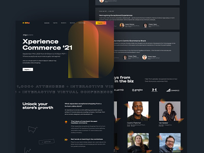 XCOM - Shogun's First Virtual Conference branding conference ecommerce event saas