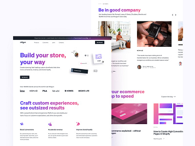 Shogun Homepage — Design