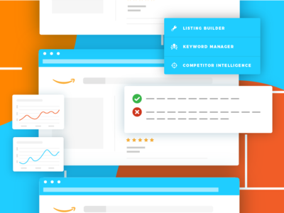 Colors & callouts amazon design illustration ui vector webpage