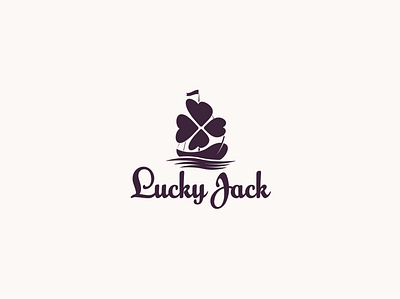 Lucky Jack boat branding commerce concept design logo logotype lucky market shop typography