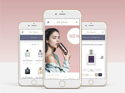 Art Selective | Perfume shop clean commerce design market mobile online shop ui ux web