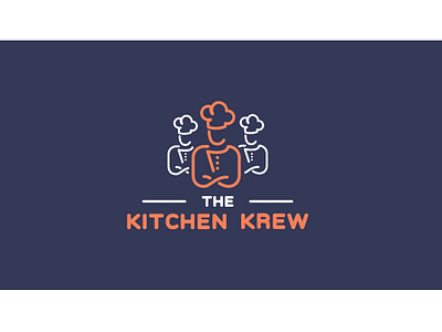 The Kitchen Krew branding chef concept cooking design kitchen logo logo design logotype online platform