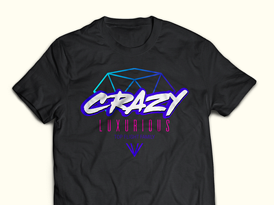Crazy Luxurious 80s 80s style 90s branding icon illustration logo logodesign luxury tshirt typography