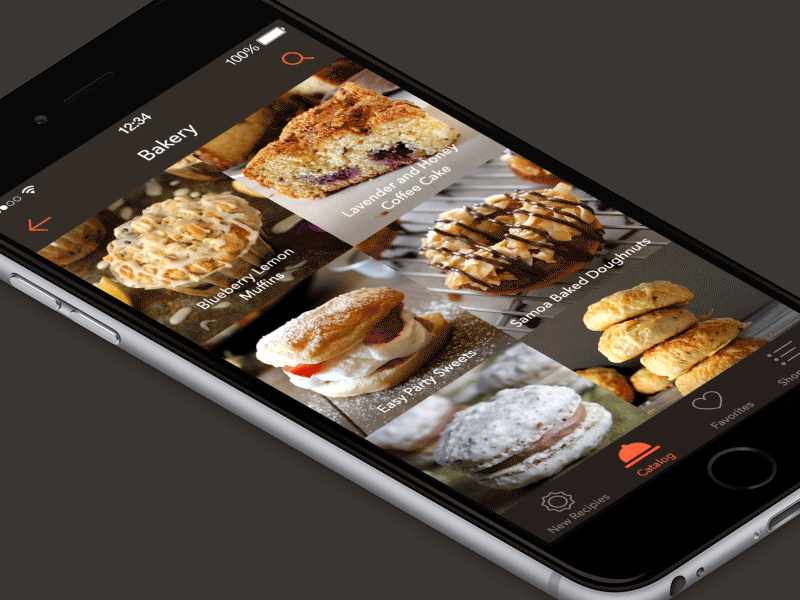 Visual Continuity Transition animation app bakery cooking gif ios pixate sweets transition ui ux visual continuity