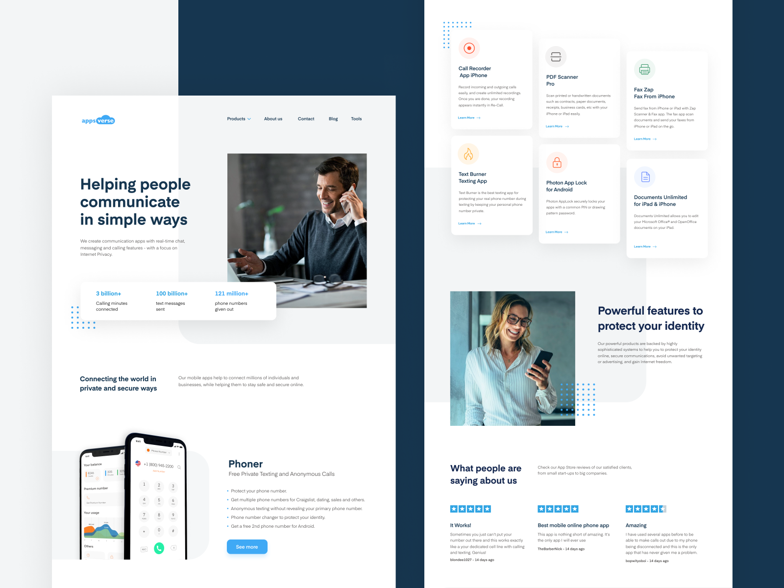Appsverse Website by Renato for HOP Design on Dribbble