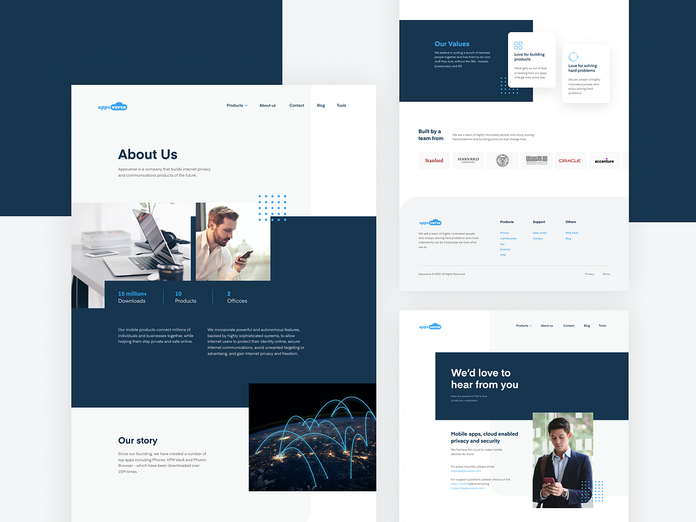 Appsverse Website by Renato for HOP Design on Dribbble