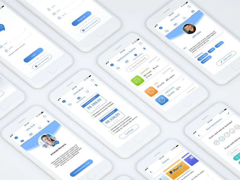 App UI Design by Stefan G. on Dribbble