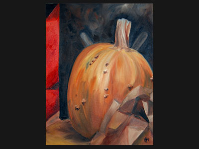 Warts And All fine art halloween pumpkin realism