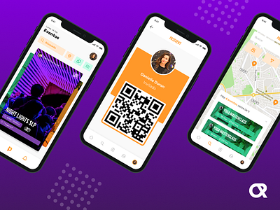 Passvent - App Design app events mobile mobile ui modern qr ui