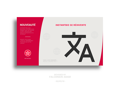 Affiche InstantBio branding design