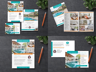 Real Estate Marketing Template Package design template marketing real estate
