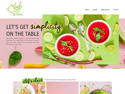 Food Blog Website Design blog design bright colors food food blog design web website website design website development wordpress wordpress design wordpress development