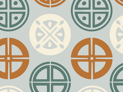 Circle-cross Variations for a logo blue branding calm green illustration logo logo design natural neutral