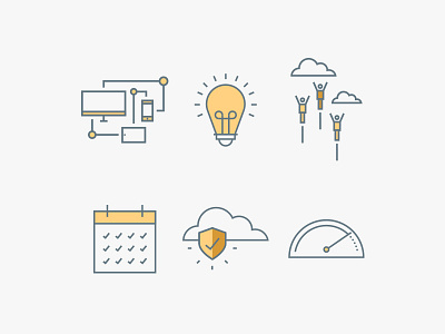 Cloud Sales Icons