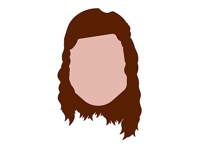 Portrait faceless female icon portrait vector