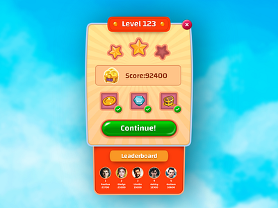 Game Score Screen
