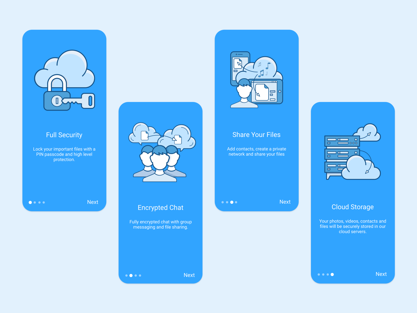 Cloud Plus App by Cem Özdoğan on Dribbble