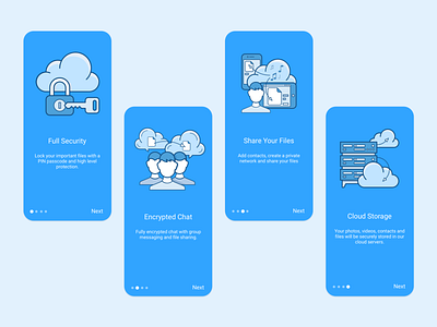 Cloud Plus App app design logo mobile ui ux vector
