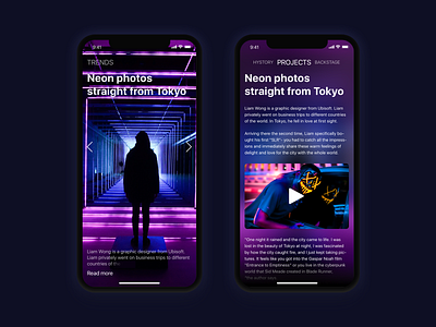 Neon app design inspiration ios iphone mobile mobile app photo sketch ui ux web website