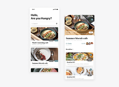 Delivery app app app design breakfast delivery design food food app ios iphone meal mobile mobile app ui ux