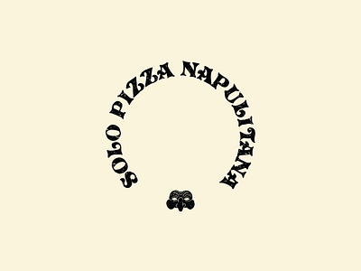 Solo Pizza Napulitana - Logo II brand branding design identity illustration logo mask napoli pizza pulcinella vector