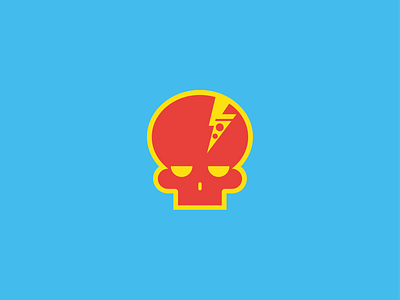 Solo Elettrica brand electric icon identity illustration logo pizza skull skull logo slice vector zap