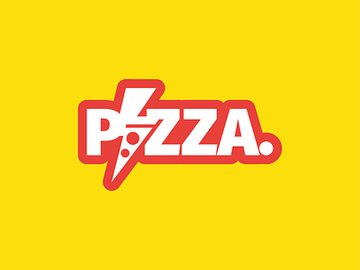 Solo Elettrica - Pizza Sign brand design electric identity illustration pizza slice typography zap