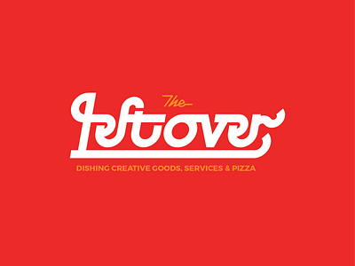 Leftover III brand branding design identity illustration pizza typography vector