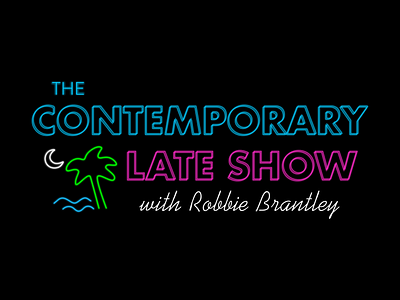 Contemporary Late Show Logo branding design logo