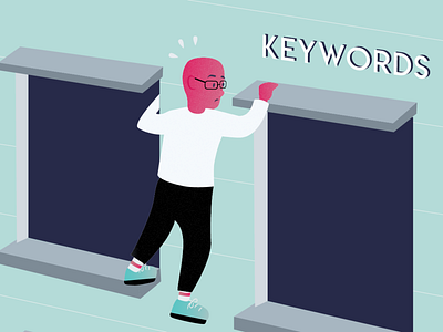 Mission Impossible - finding keywords branding design illustration people vector