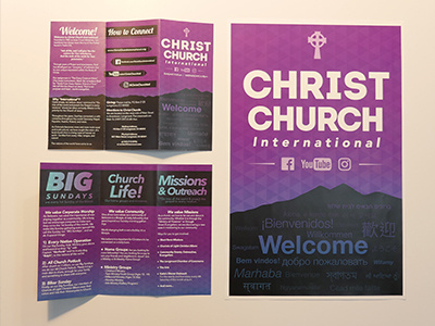 Tri-Fold brochure church tri fold
