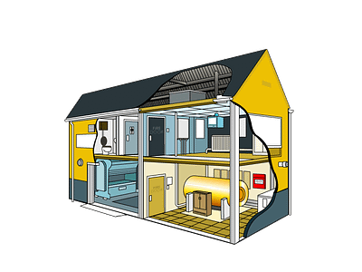 Industrial property building illustration industrial property vector