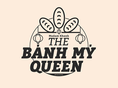 The Banh My Queen brand branding concept design icon identity illustration logo typography vector
