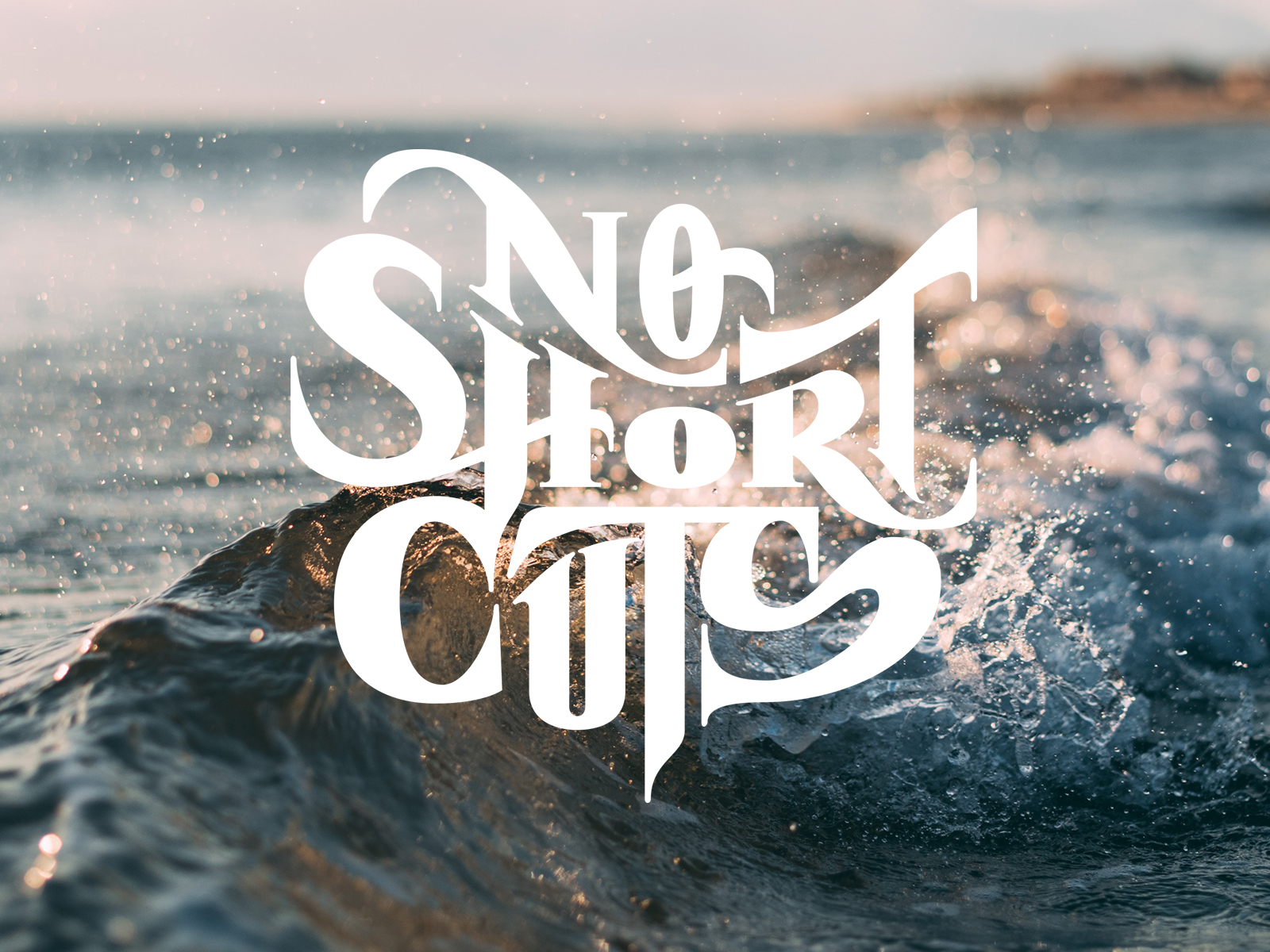 No Shortcuts | Custom Lettering by Valerio De Luca on Dribbble