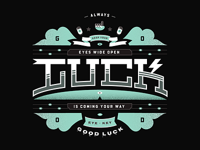 Luck | Illustration adobe branding designspiration graphic design illustration illustrator type typography vector visual design