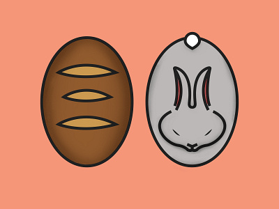 Bunny loaf animal animals bread bun bunny bunnyloaf design graphic design illustration ilustración loaf nzv pink rabbit rabbits vector vector illustration