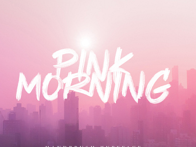 Pink Morning brand branding design goodtype letter lettering procreate typography