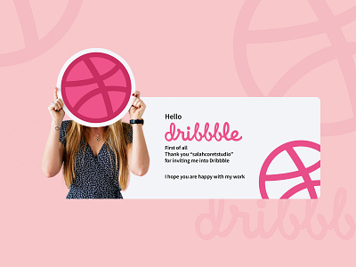 Hello Dribbble branding design icon illustration illustrator minimal typography ui ux vector website