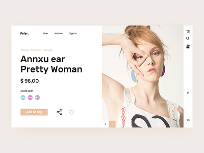 Annxu Earring web design web design